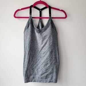 Gilligan & O'Malley Athletic Nursing Tank Top | Medium | Gray and Black EUC